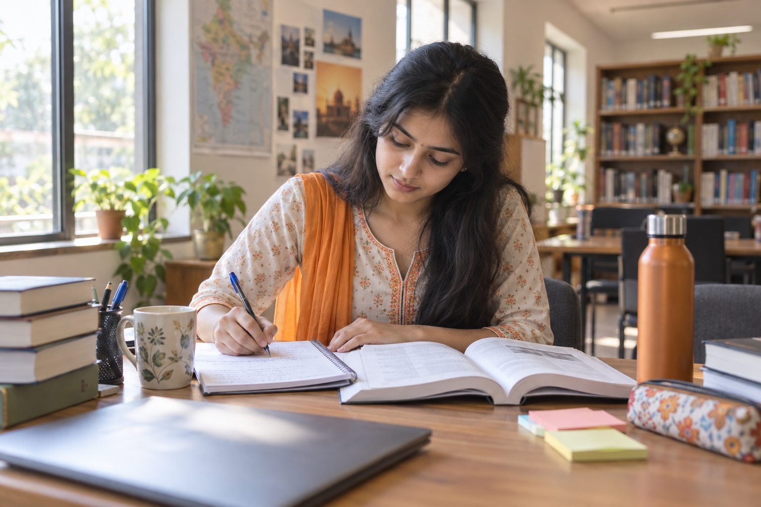Students preparing together for competitive examinations
