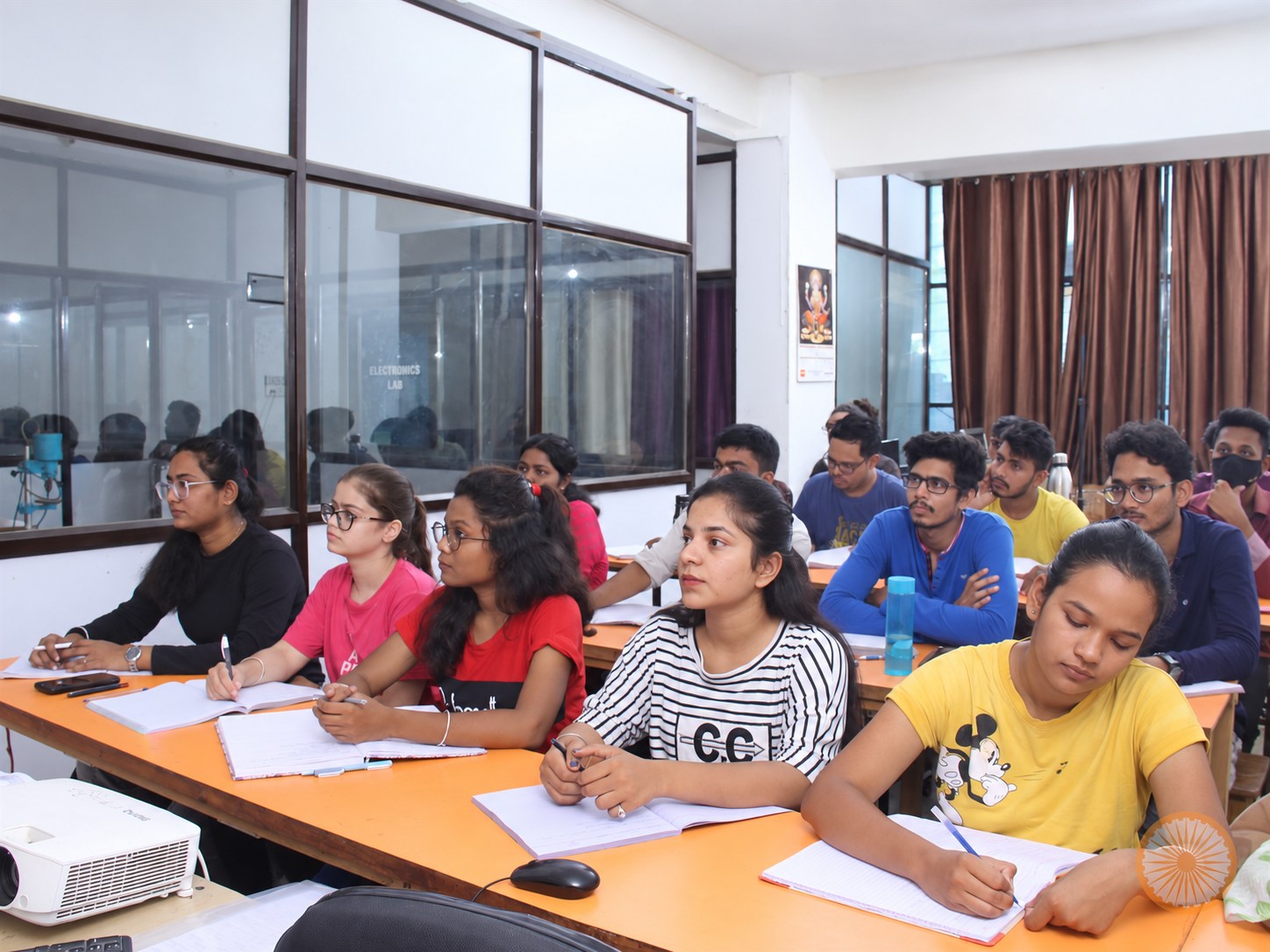 Students attending a Sanvidhan IAS Classes session in Bhilai