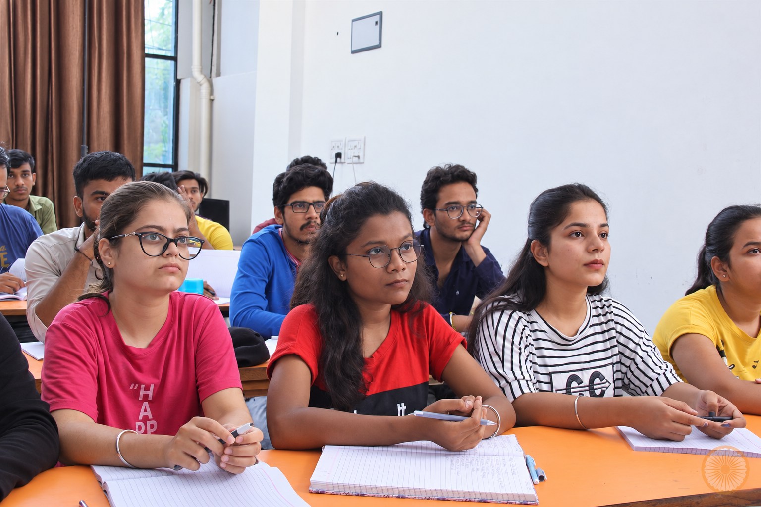 Students following a lesson at Sanvidhan IAS Classes